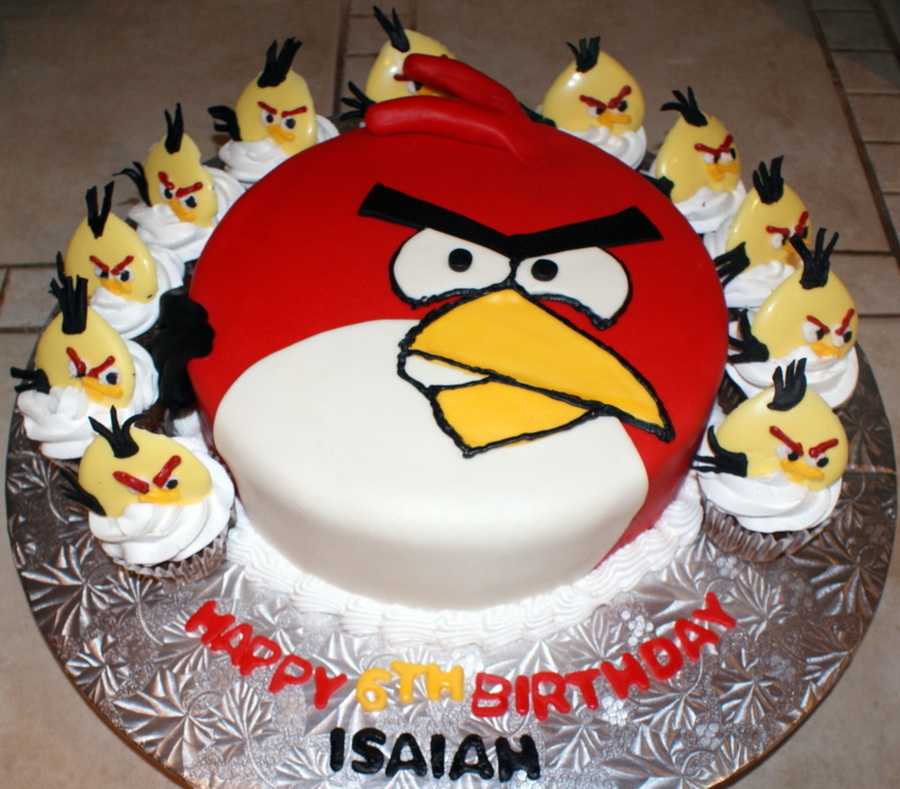 Angry Birthday cake ideas design decorations Images